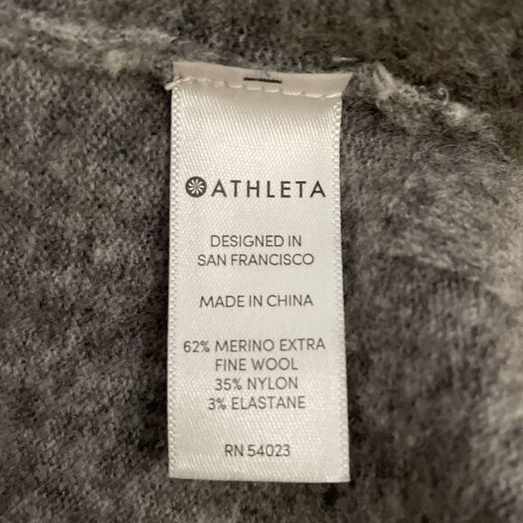 Athleta Transit Colorblock Turtleneck Sweater Womens Size Small Merino Wool - Picture 5 of 9